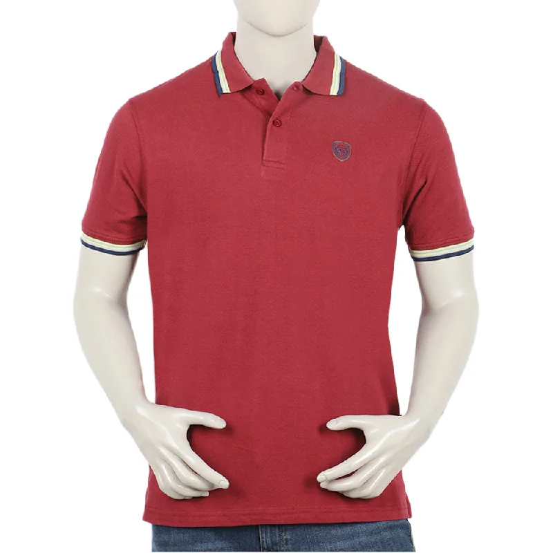 Eminent Men's Polo Half Sleeves Tea Shirt - Dark Red