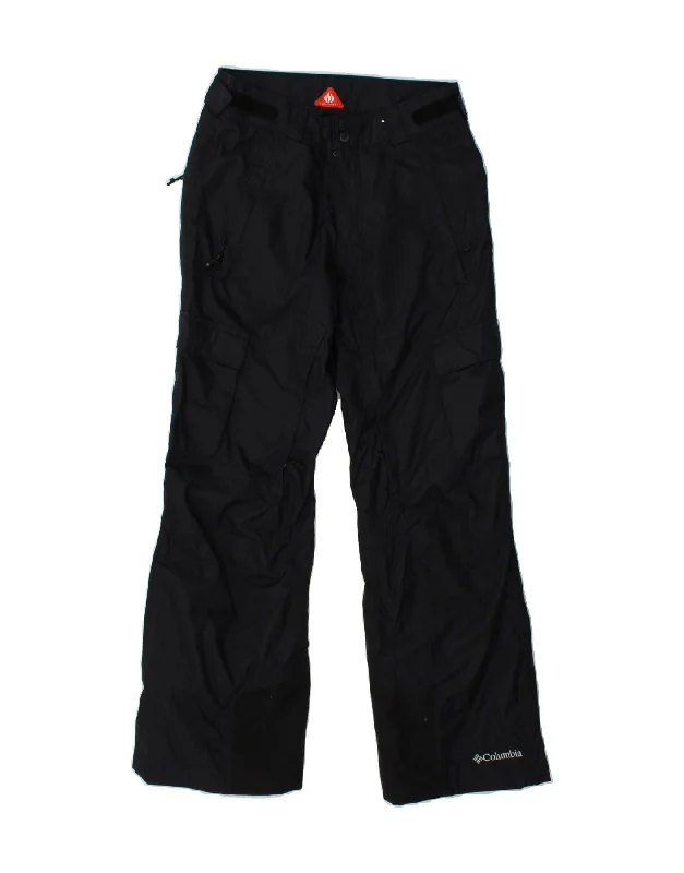 COLUMBIA Mens Omni-Heat Straight Cargo Trousers Small W30 L31  Black