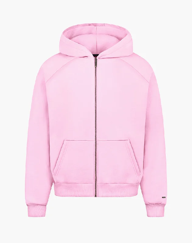 RAGLAN ZIP-HOODIE (PINK)