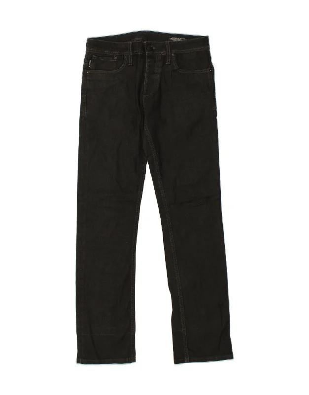 JACK & JONES Mens Straight Jeans W31 L32 Black