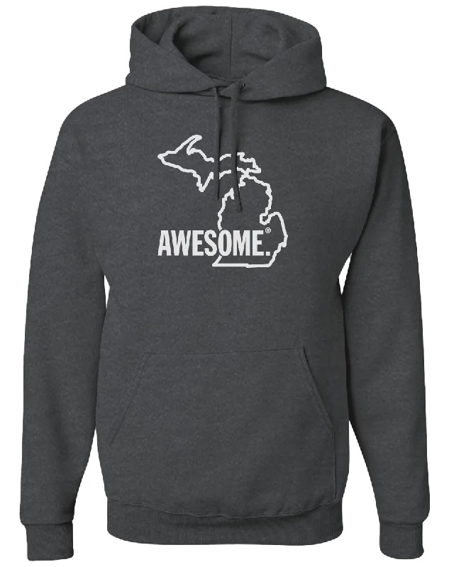 Michigan Awesome State Outline Hoodie