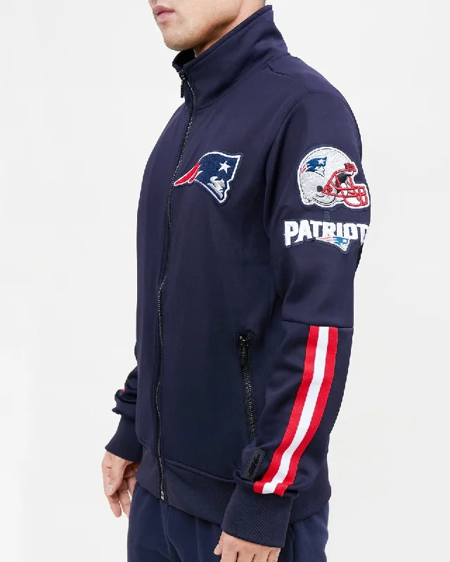 NFL NEW ENGLAND PATRIOTS CLASSIC MEN'S TRACK JACKET (MIDNIGHT NAVY)