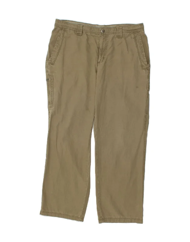 COLUMBIA Mens Straight Cargo Trousers W36 L30 Khaki