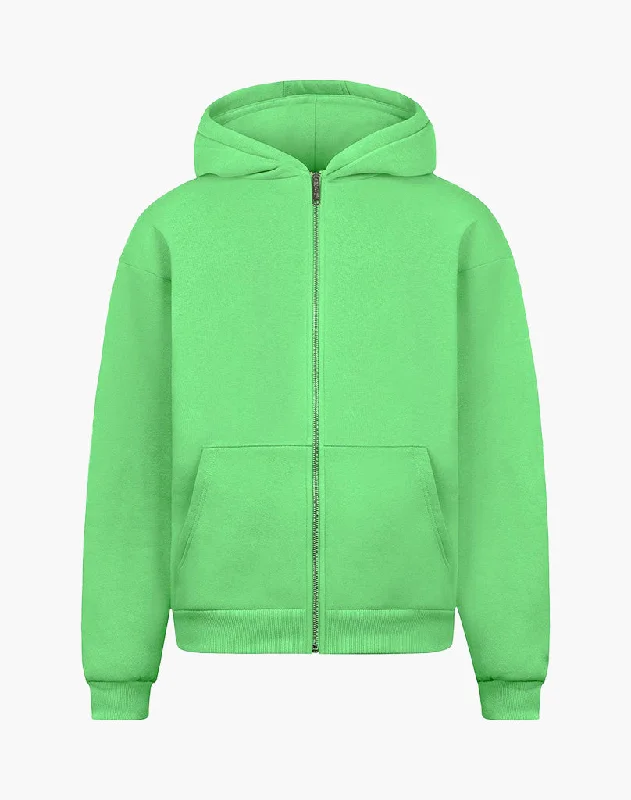 BASIC ZIP-HOODIE (POISON GREEN)