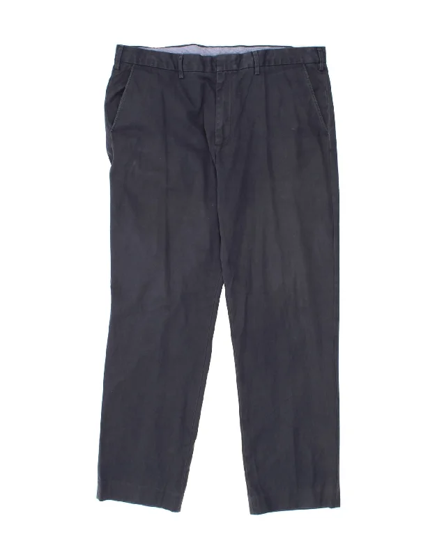 J. CREW Mens BOWERY Slim Chino Trousers W38 L32 Navy Blue Cotton