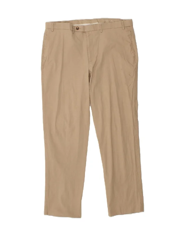 RALPH LAUREN Mens Slim Chino Trousers W38 L32 Beige Cotton