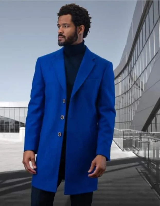 Mens Overcoat - Topcoat For Men - Winter Fabric - Statement Royal Overcoat