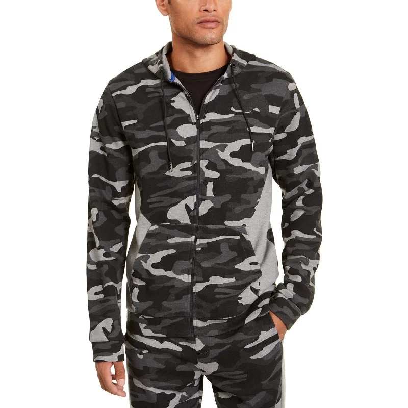 Ideology Men's Colorblocked Camo Jacket Black Size XX-Large