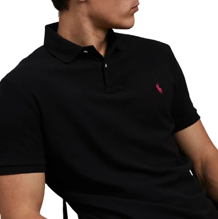 Polo Ralph Lauren - Custom Fit Mesh Polo - Black