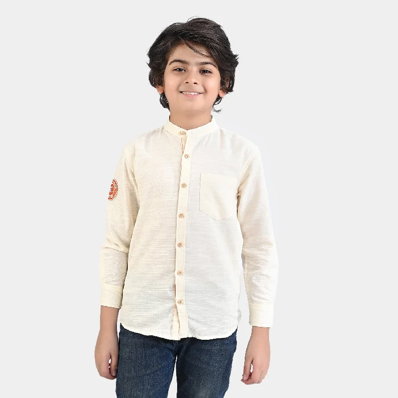 Boys Cotton Slub Casual Shirt F/S (World Surf League)