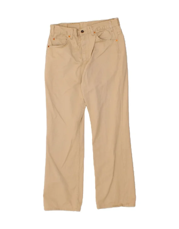 LEVI'S Mens 417 Straight Casual Trousers W34 L30 Beige Cotton