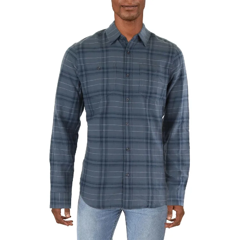 PrAna Mens Cotton Slim Fit Button-Down Shirt