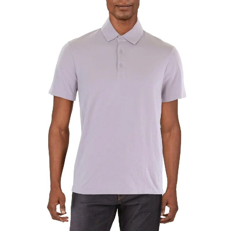 Vince Mens Cotton Solid Polo