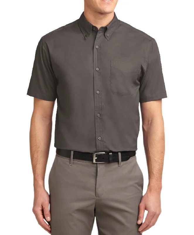 Men's Tall Short Sleeve Casual Work Shirt