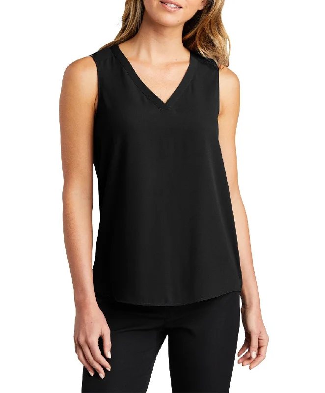 Women's Sleeveless V-Neck Loose Blouse