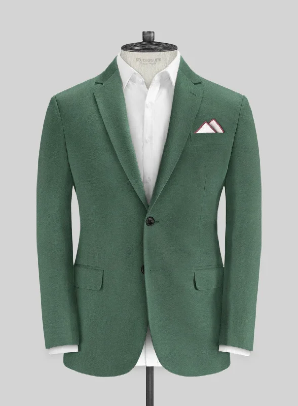 Italian Spring Green Cotton Stretch Jacket