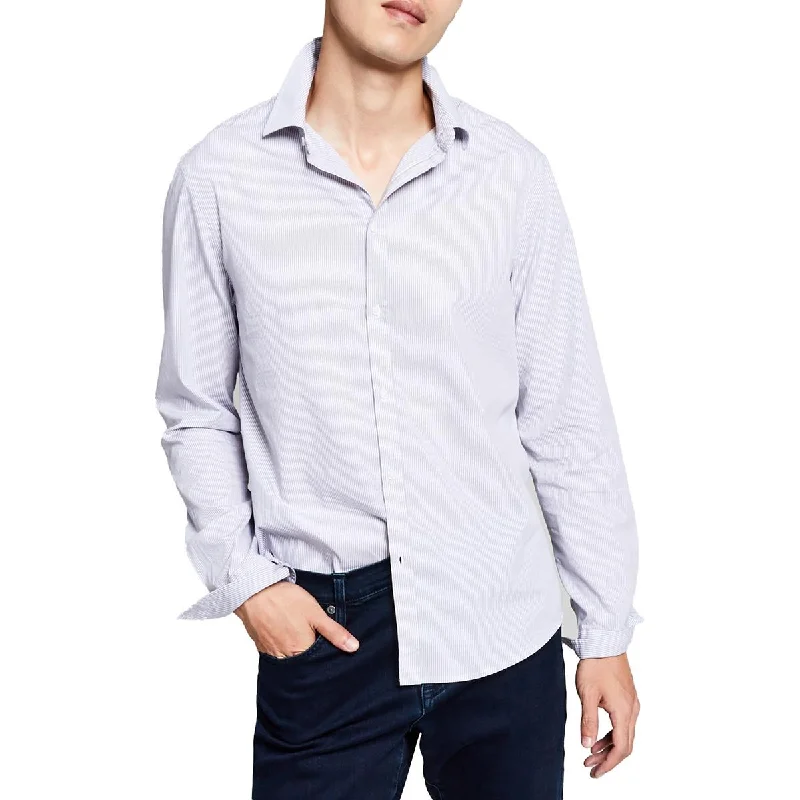 And Now This Mens Cotton Collared Button-Down Shirt