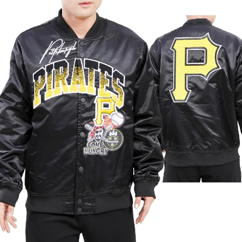 MLB PITTSBURGH PIRATES HOMETOWN MEN'S TRACK JACKET (BLACK)