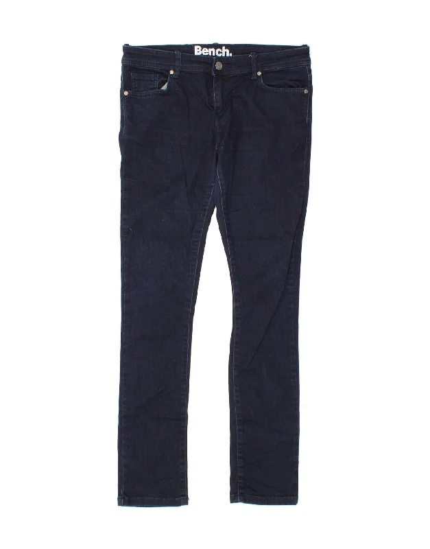 BENCH Mens Skinny Jeans W30 L32 Navy Blue