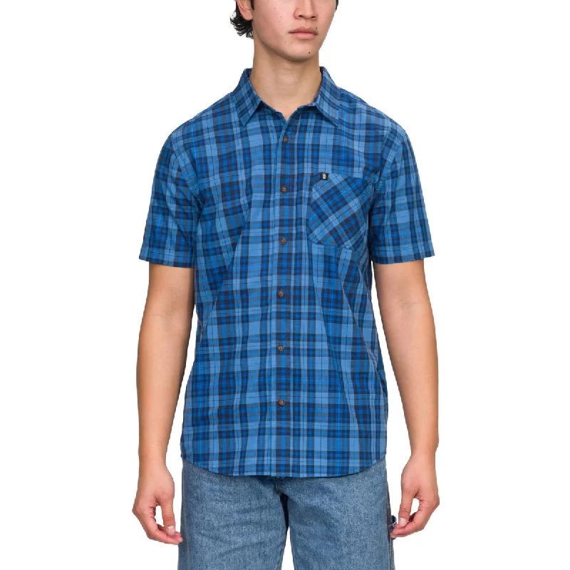 Junk Food Mens Collared Pocket Button-Down Shirt