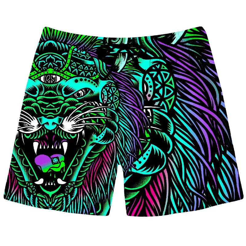 Graphic Caps Acid Tiger Swim Trunks