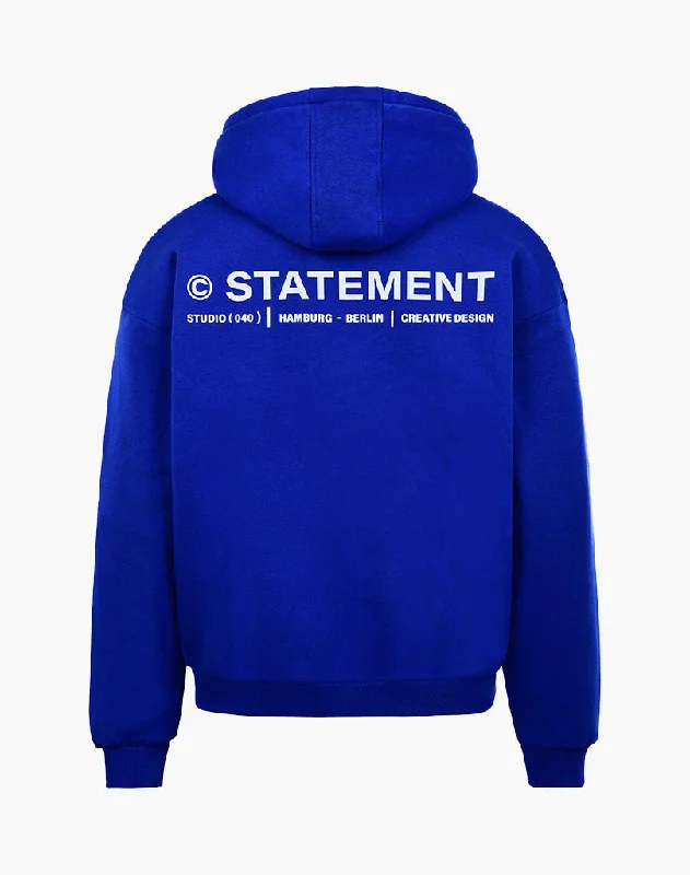 INITIAL ZIP-HOODIE (ROYAL BLUE)