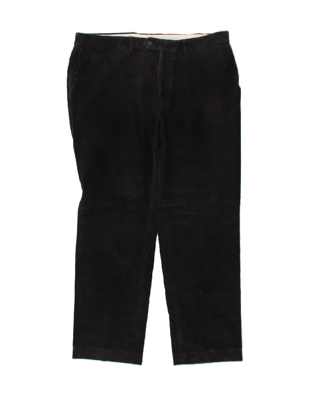 POLO RALPH LAUREN Mens Straight Corduroy Trousers W36 L29 Black