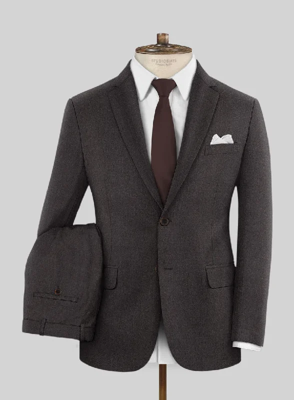 Scabal Gaci Brown Wool Suit