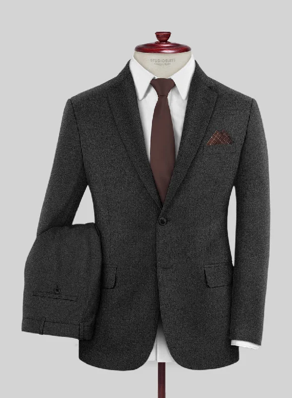 Scabal Ferbi Dark Gray Wool Suit