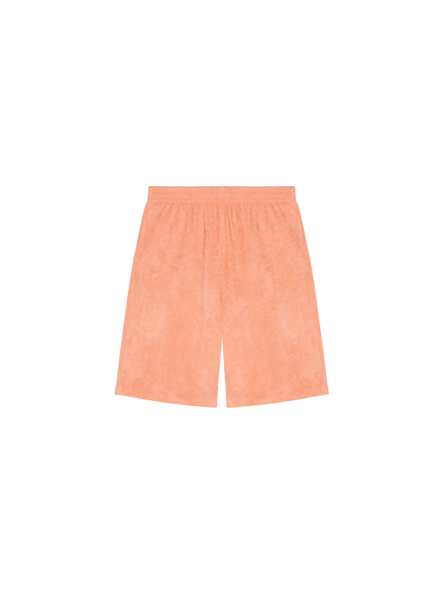 Towelling Long Shorts—peach perfect