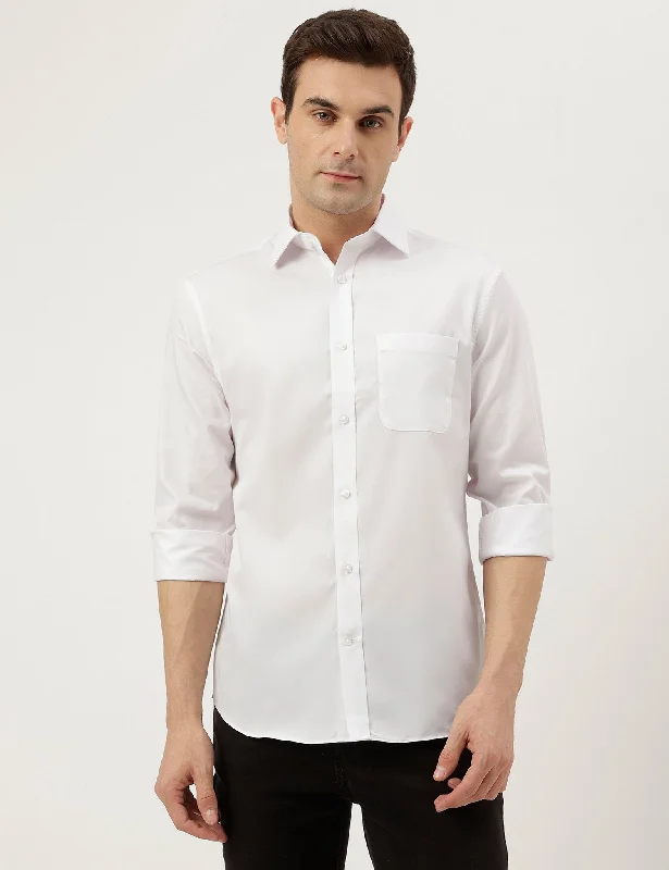 Regular Fit Cotton Rich Twill Shirt