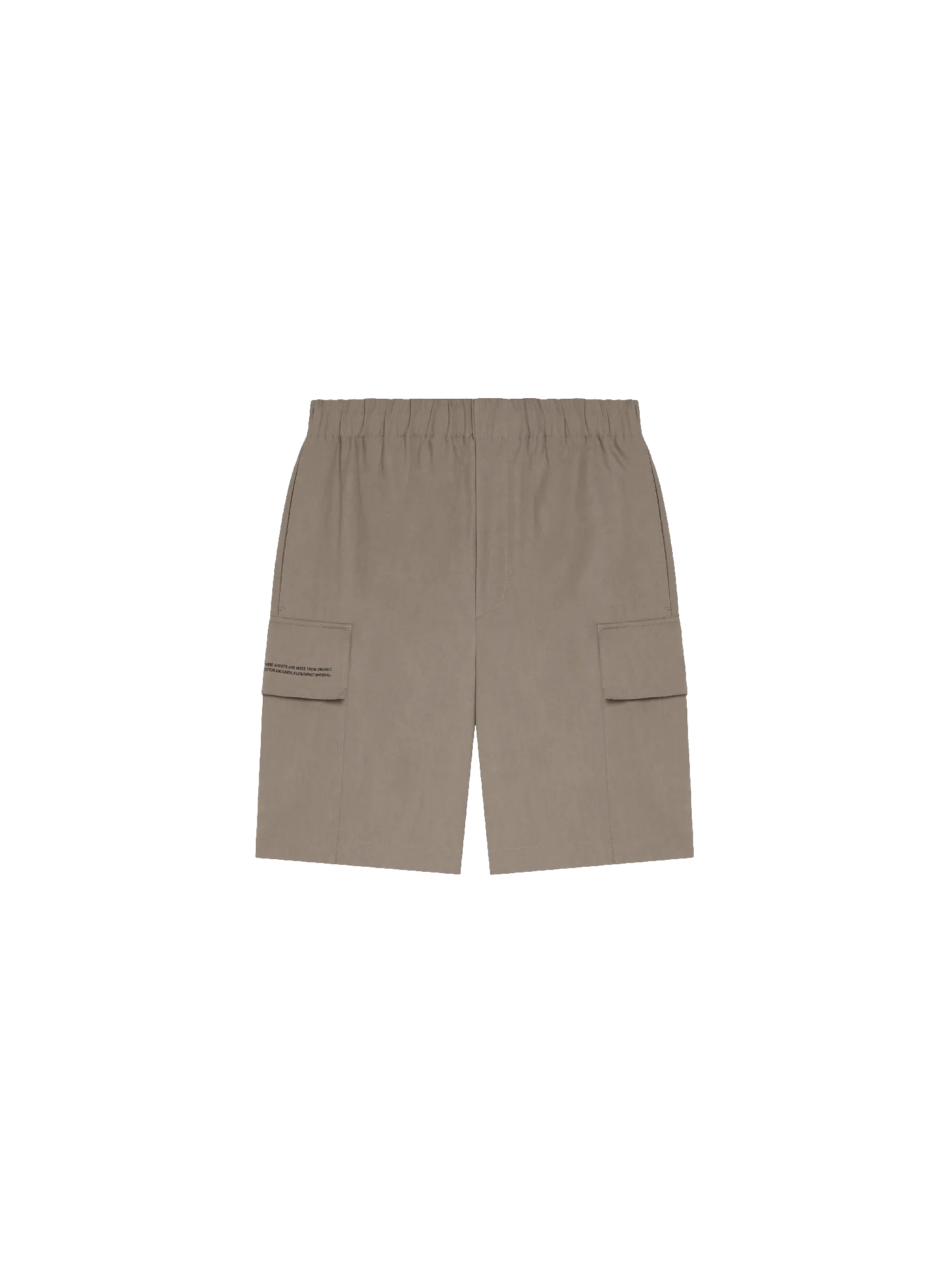 Organic Cotton Blend Cargo Shorts—mushroom