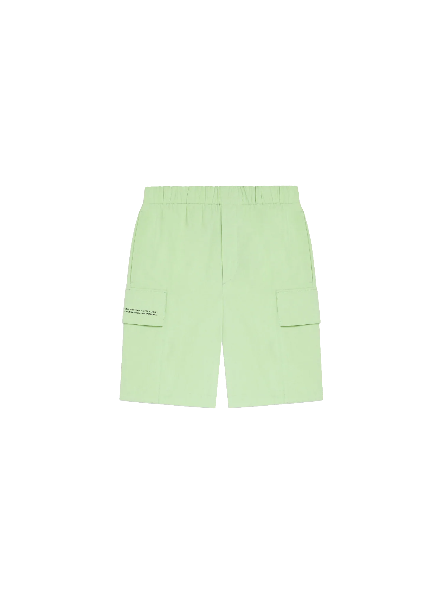 Organic Cotton Blend Cargo Shorts—pistachio