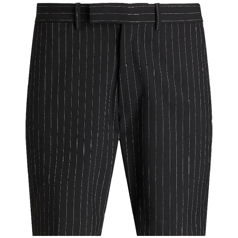 RLX Tailored Fit Stretch Golf Shorts Black Pinstripe - SS24