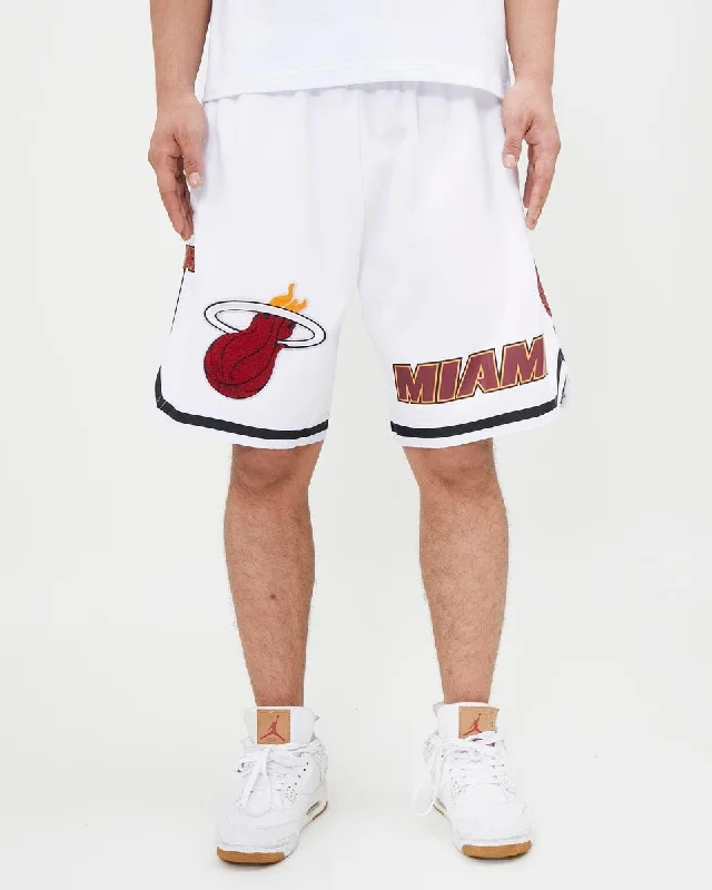 NBA MIAMI HEAT LOGO PRO TEAM MEN'S SHORT (WHITE)