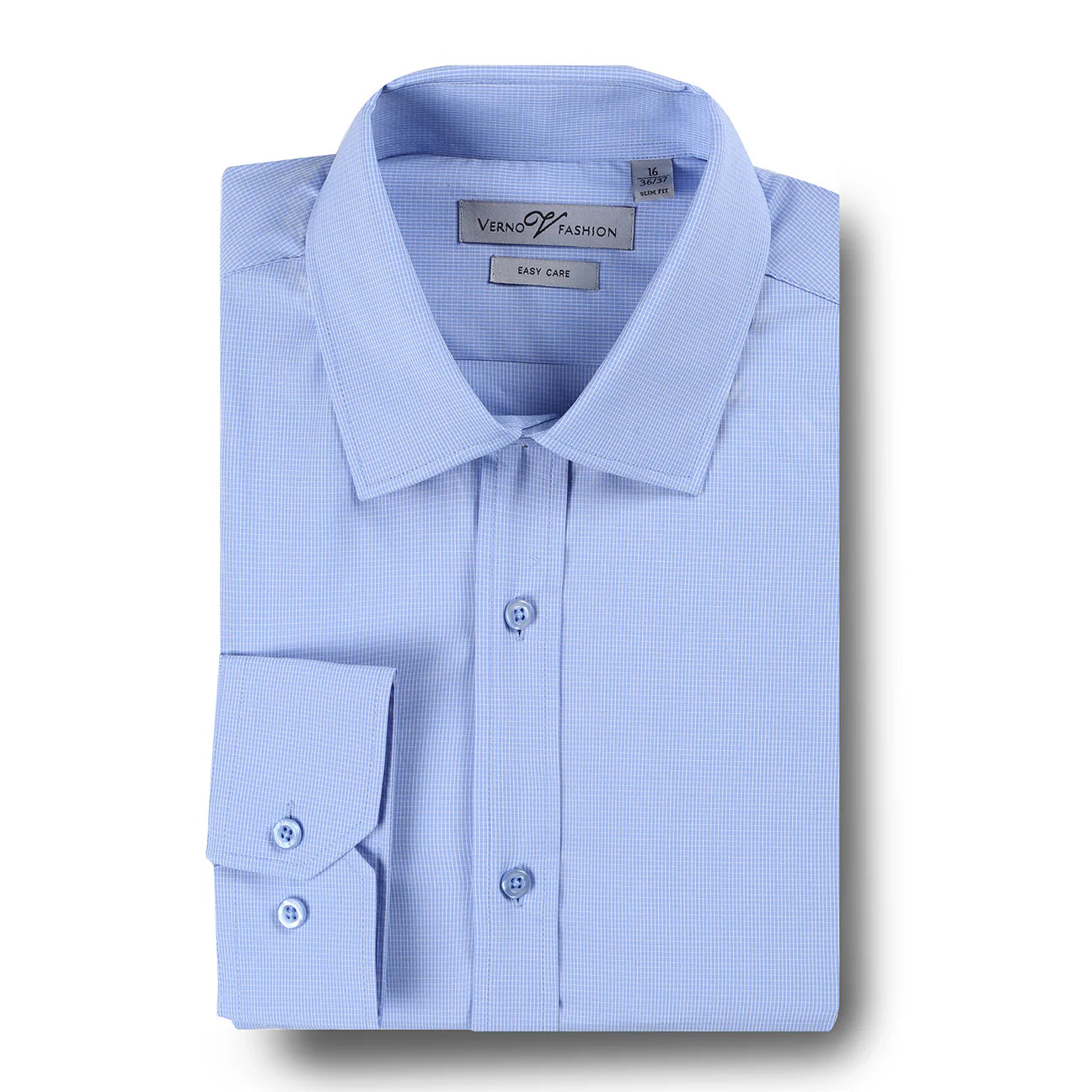 Men's Slim Fit Cotton Easy Care Dress Shirt