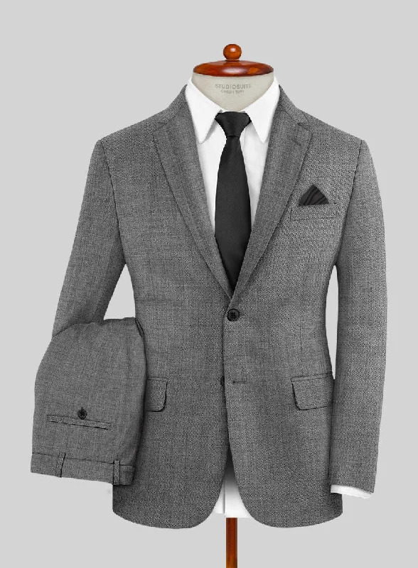 Scabal Segudo Twill Gray Wool Suit