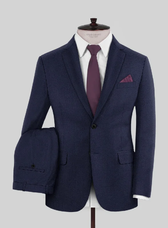 Scabal Alnip Indigo Blue Wool Suit