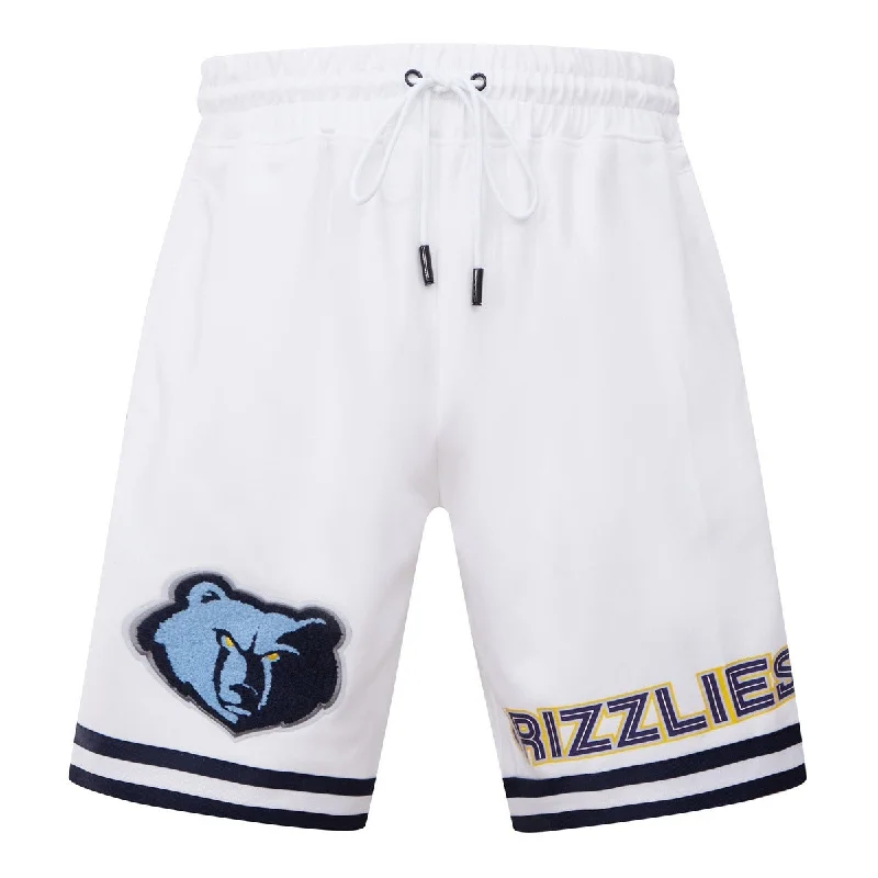 NBA MEMPHIS GRIZZLIES CLASSIC CHENILLE MEN'S SHORT (WHITE)