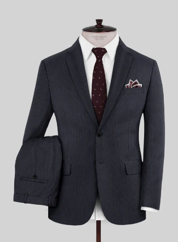 Lanificio Zegna Trofeo Ifrain Blue Stripe Wool Suit