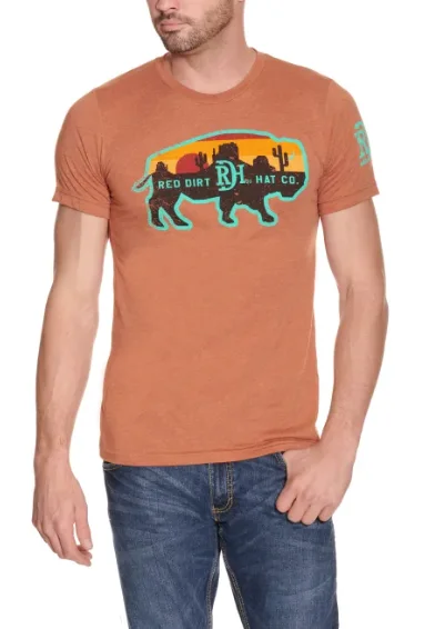 Comfortable Style Red Dirt Rust Buffalo Desert T-Shirt