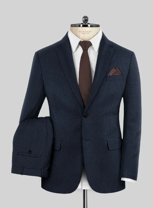 Caccioppoli Sun Dream Kiki Blue Wool Silk Suit