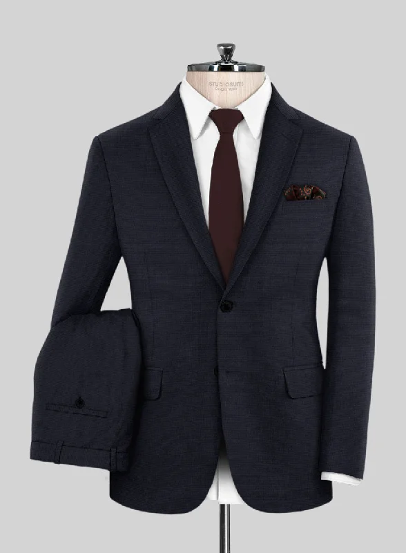 Scabal Motito Blue Wool Suit