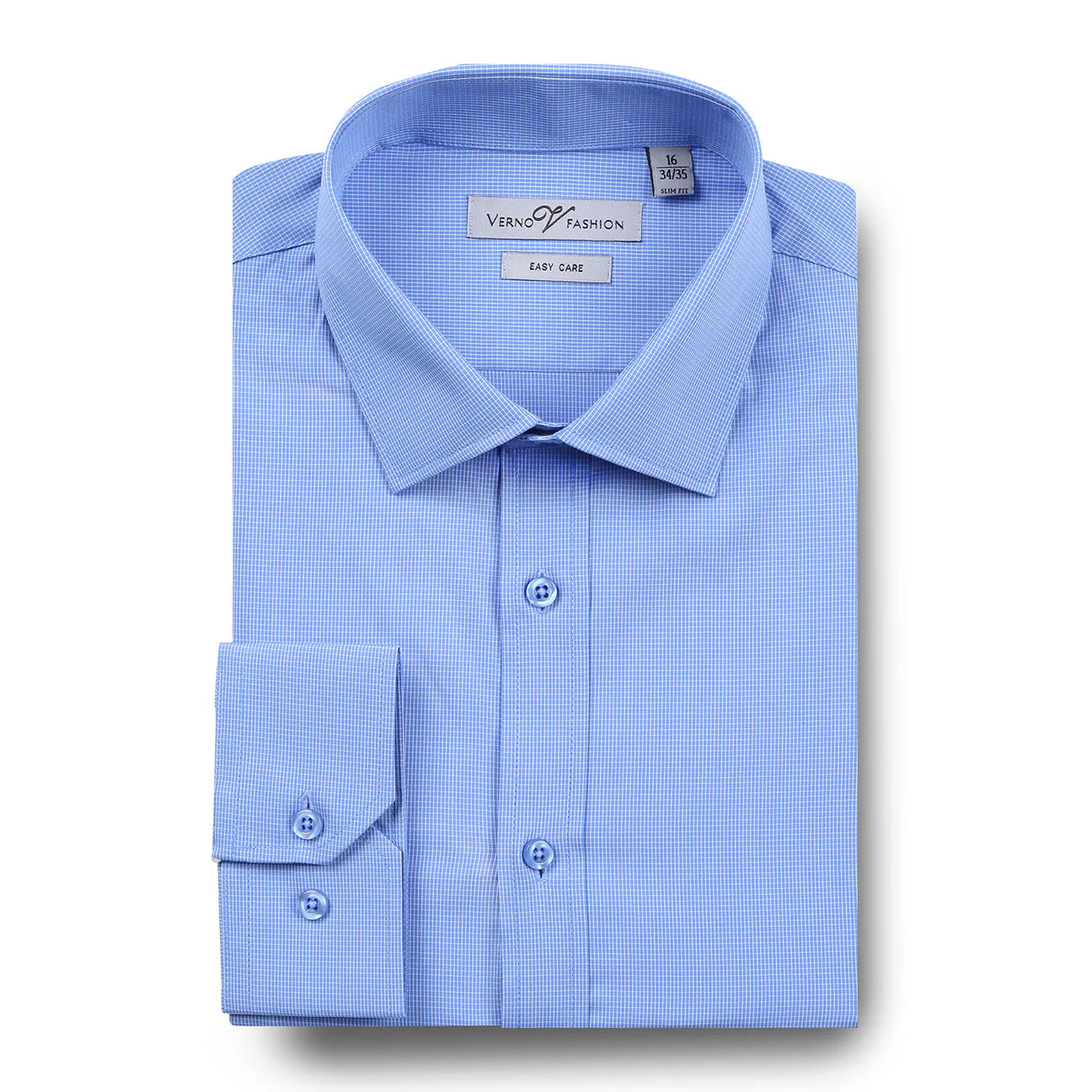 Men's Slim Fit Cotton Easy Care Dress Shirt