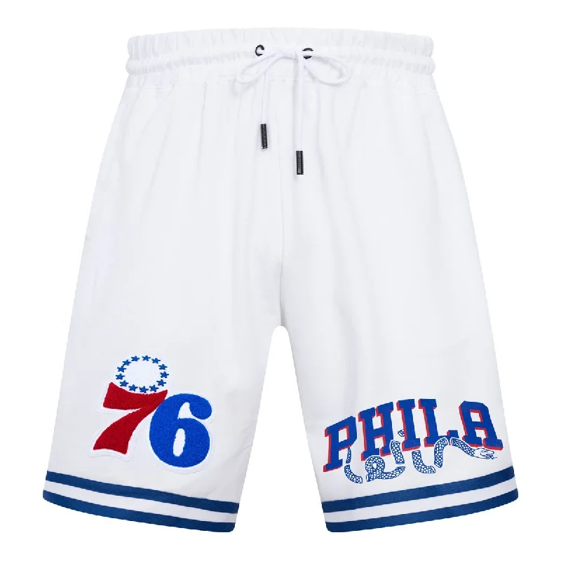 NBA PHILADELPHIA 76ERS CLASSIC CHENILLE MEN'S SHORT (WHITE)