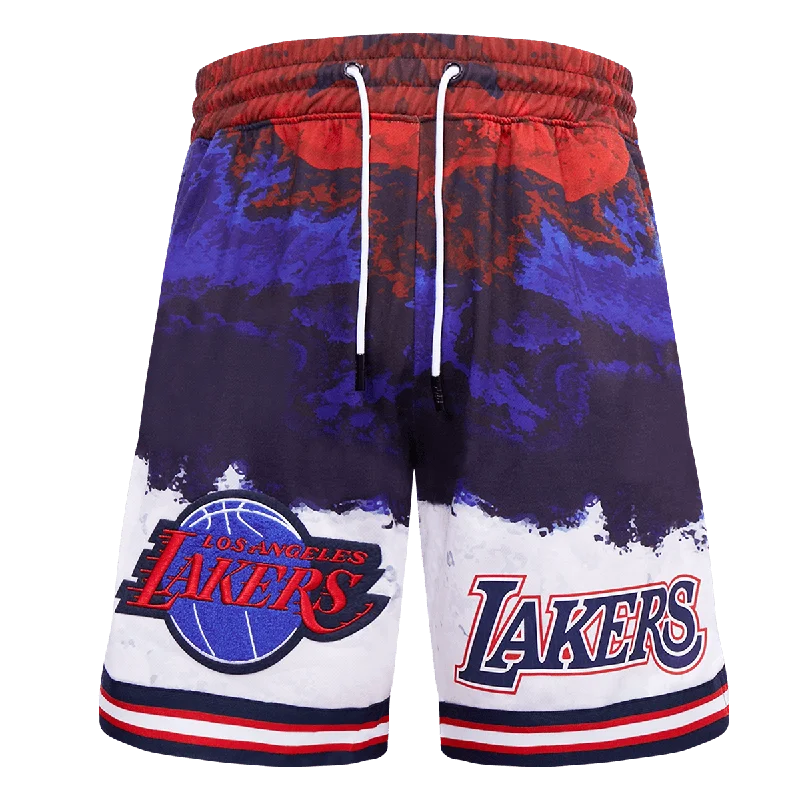 NBA LOS ANGELES LAKERS LOGO PRO TEAM MEN'S SHORT (RED/WHITE/BLUE)