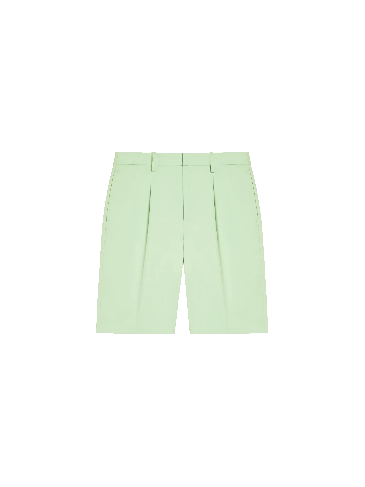 Organic Cotton Tailored Shorts—pistachio