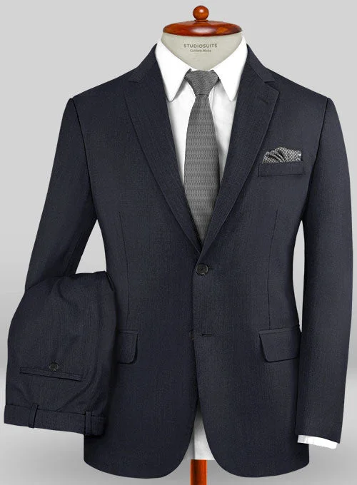 Caccioppoli Sun Dream Navy Blue Wool Silk Suit