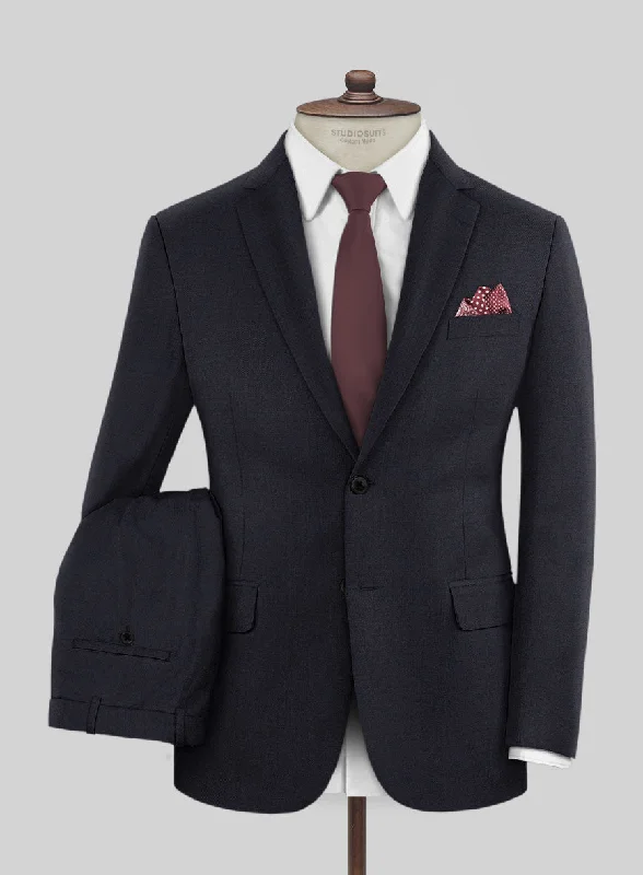 Scabal Ceslas Midnight Blue Wool Suit