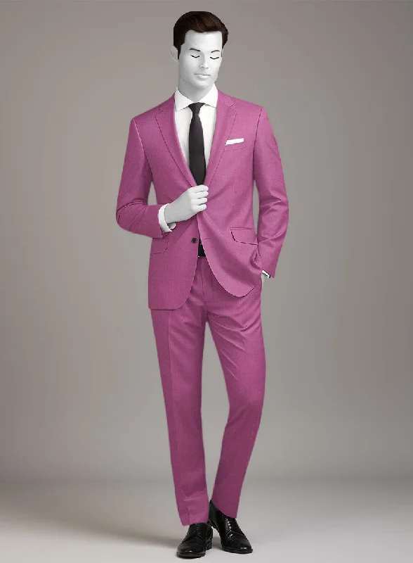 Napolean Fuchsia Pink Wool Suit